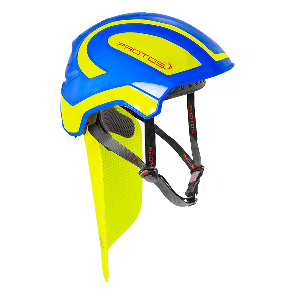 Der Helm "Integral Industry" von PROTO ist für die Förderung der BG-Bau zugelassen und verfügt über UV-Schutz. 